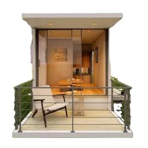 one-to-three bedroom log cabin prefab homes house Fully Furnished