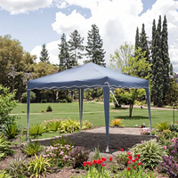 Gazebo instantané 3x3M, tente portable d'extérieur, sac de transport, piquets, cordes, PVC, cadre en fer enduit de poudre, imperméable, écran LED, résistant au vent