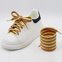 Lacets plats à la mode pour baskets Lanvin 1.5cm de large lacets fantaisie colorés
