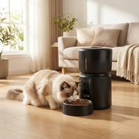 Distributeur automatique de nourriture pour animaux de compagnie avec commande à distance par application intelligente WiFi personnalisée, capacité de 4 L, pour chiens et chats, distribution programmée