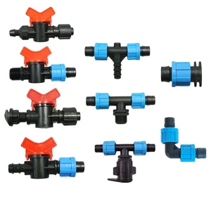Trang trại tưới nhỏ giọt hệ thống nhỏ giọt Băng phụ kiện 16mm nhựa <span class=keywords><strong>Mini</strong></span> Van, khóa khớp nối - Product Image 1