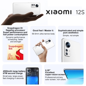 Xiaomi 12S Original, Cámara HD de 50MP, 12GB+512GB, Pantalla de 6.28 Pulgadas, <span class=keywords><strong>MIUI</strong></span> 13, Teléfono Móvil Octa Core hasta 3.2GHz, Teléfono Xiaomi 5G - Product Image 2