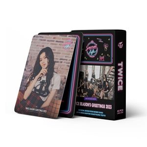KPOP idole 55 pièces/boîte deux fois <span class=keywords><strong>2023</strong></span> salutations <span class=keywords><strong>de</strong></span> la saison Photocard <span class=keywords><strong>carte</strong></span> Lomo <span class=keywords><strong>carte</strong></span> <span class=keywords><strong>Photo</strong></span> - Product Image 3