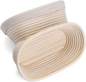 Factory Direct Sell 10 Inch Oval Indonesian Rattan Eco-Friendly <b>Bread</b> for Proofing <b>Basket</b> Dishwasher Oven Safe - Product Image 2