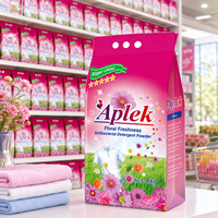 Vente directe usine – Lessive en poudre extra forte 4 kg parfum rose floral, détachant haute performance, détergent moussant pour le linge