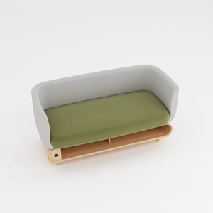 Sillón de Oficina Moderno y Lujoso con Respaldo Alto Acústico para 2 Personas, Muebles de Oficina para Visitantes JT con Respaldo Alto JT - Product Image 5