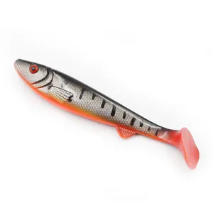 China factory customized big size pike bait soft fishing lures 15cm/38g