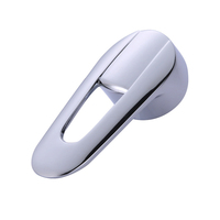 Robinet de douche universel moderne personnalisé robinet de salle de bain chromé à main accessoires poignées en alliage de zinc à levier unique pour robinet