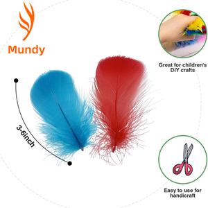 4-8CM/100 pièces en sachet, petites plumes d'oie flottantes, matériau de remplissage DIY, accessoires vestimentaires, attrape-rêves, boucles d'oreilles - Product Image 4