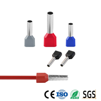 Apton TE Double Wire Ferrule # Connecteur à sertir double isolé en cuivre étamé 24-1 AWG pour cordon, borne de câble, cosse de câble CE