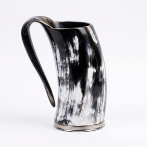 Nueva Taza Vikinga Auténtica Hecha a Mano de Cuerno de Vaca, Ecológica, Estilo Medieval, para Cerveza/Ale y Jengibre, Ideal para Decoración del Hogar y Regalos Empresariales - Product Image 1