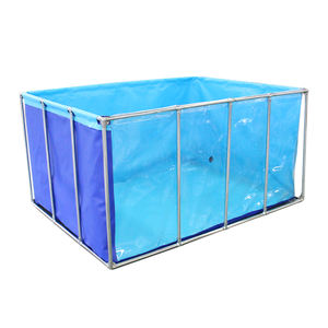 Étang à poissons de bâche de PVC pliable portatif ou réservoir de pisciculture - Product Image 1