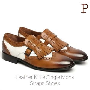 Chaussures habillées pour hommes en cuir souple de luxe, confortables, à boucles et fermoirs, bout rond, pour le bureau, collection automne premium - Product Image 2