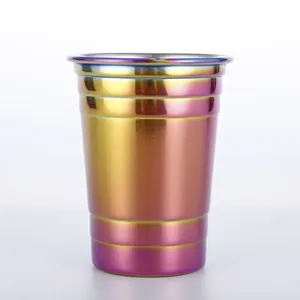 Tazas de pinta de aluminio personalizadas reciclables coloridas, taza de aluminio de Metal de cerveza con logotipo personalizado para Alemania, Sierra Nevada, ciudad pequeña - Product Image 2