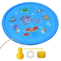 LC Air D'arrosage Pad Splash Tapis de Jeu 59 "D'eau En Plein Air En Bas Âge Jouets D'été Jeu Amusant Parfait Gonflable En Plein Air Jouets Saupoudrer