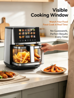 Lot de 4 éléments chauffants en acier inoxydable pour friteuse à air chaud 8L, intelligente, sans huile, pour la cuisson domestique, avec protection contre la surchauffe, numérique, en promotion