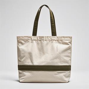 Sac fourre-tout en toile de coton personnalisé avec logo, grande capacité, avec poche et fermeture éclair, sac fourre-tout en toile de coton pour le shopping - Product Image 4