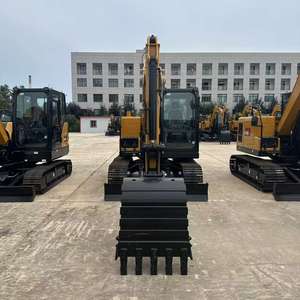 รถขุดขนาดเล็ก Sany Sy70c ผลิตในจีน น้ำหนัก 7 ตัน พร้อมเครื่องยนต์ เกียร์ ปั๊ม PLC ความจุบุ้งกี๋ 0.3 ลบ.ม. กำลัง 36 กิโลวัตต์ คุณภาพสูงสำหรับงานก่อสร้าง - Product Image 1