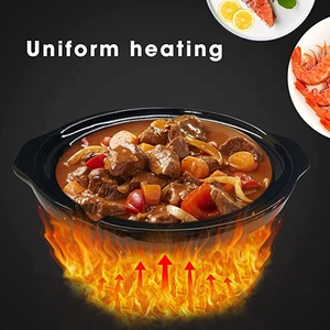 1.5 Quart Triple <strong>Slow</strong> <strong>Cooker</strong> Upgrade and Buffet Server, <strong>Small</strong> Mini <strong>Slow</strong> <strong>Cooker</strong> with 3 Ceramic Cooking Pots and Glass Lids Spoons - Product Image 6