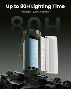 <span class=keywords><strong>Lampe</strong></span> de camping portable étanche IP68 <span class=keywords><strong>à</strong></span> 106 LED, rechargeable par USB 5000 mAh, avec fonction SOS, idéale pour la randonnée et les situations d'urgence (vente en gros) - Product Image 5