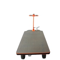 Camión de mano eléctrico de acero plegable alimentado por motor de 400W 500kg Carro de plataforma de capacidad resistente Sitio de construcción