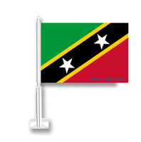 Drapeau du Panama pour voiture, drapeau pour fenêtre de voiture en polyester, mât inclus, décorations patriotiques pour les célébrations de festivals et les défilés