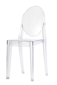 <span class=keywords><strong>Chaise</strong></span> <span class=keywords><strong>transparente</strong></span> en résine plastique <span class=keywords><strong>Victoria</strong></span> Clear Ghost pour événements et banquets, vente en gros - Product Image 4