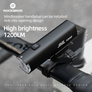 ROCKBROS Luce per Bicicletta ad Alta Intensità 1200 Lumen per Guida Notturna, Faro Impermeabile per Bici da Strada e Montagna, Attrezzatura Professionale per Ciclismo - Product Image 2