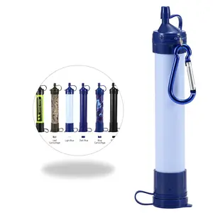 便携式滤水器秸秆净化水，用于户外露营远足或生存健身房运动