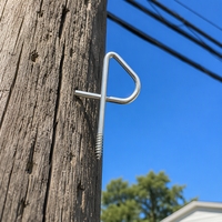 Câble de branchement FTTH pour installation aérienne de fibre optique, crochet en acier galvanisé type P