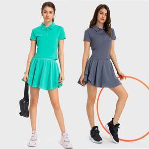 Conjunto Deportivo de Bádminton <span class=keywords><strong>con</strong></span> Polo de Tela Fresca y Minifalda 2 en 1 para Golf y Tenis Ropa para Fitness al Aire Libre y Yoga - Product Image 3