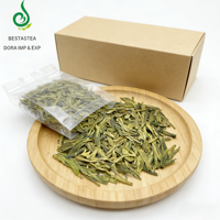 Thé Long Jing biologique certifié UE USDA, qualité A, feuilles en vrac Dragon Well, arôme châtaigne, pour le bien-être, vente en gros, OEM disponible