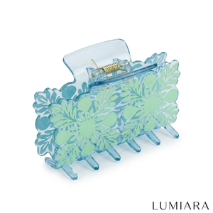 Pinzas para el Cabello de Acetato Estilo Hawaiano Ume - Pinza Grande de 10 cm con Diseño de Flor para Unisex, Serie de Plantas y Dibujos Animados Oceánicos - Product Image 3