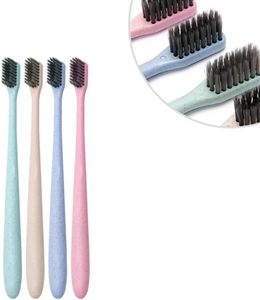 Brosse à dents en paille de blé à poils doux pour adultes, brosse à dents biodégradable pour usage domestique - Product Image 6