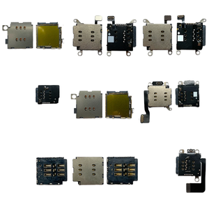 Lecteur de carte SIM pour <span class=keywords><strong>iPhone</strong></span> 11 <span class=keywords><strong>12</strong></span> 13 14 15 <span class=keywords><strong>Pro</strong></span> <span class=keywords><strong>Max</strong></span> Plus Mini double fente pour carte SIM adaptateur intérieur avec câble flexible - Product Image 1