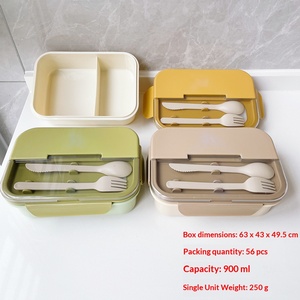 2026 New Food Grade Lunch Box with Tableware, Student Plastic Lunch Box, <b>Microwave</b> Preservation Box - Product Image 6