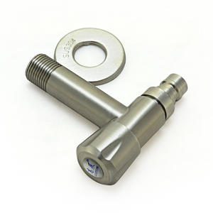 Design moderne Extension 1/2 Long <span class=keywords><strong>robinet</strong></span> sanitaire de jardin en acier inoxydable à ouverture rapide Type T céramique eau froide cuisine extérieure - Product Image 4