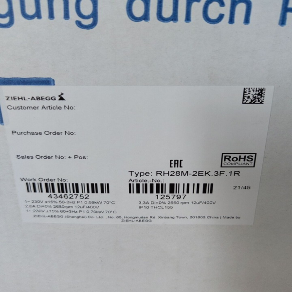 Brand New RH28M2EK3F1R NEW RH28M2EK3F1R Frequency Converter for PLC