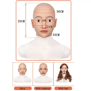 Masque facial complet en silicone réaliste pour femme, pour travestis, cosplay, fille sexy, pour transgenres - Product Image 2