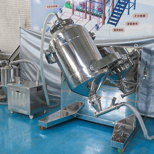 500 lít hóa chất bột Máy xay sinh tố thiết bị 3D trộn máy cho bột công nghiệp bột khô trộn với chân không Feeder - Product Image 4