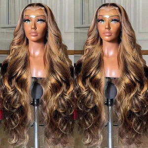 Parrucche in Capelli Umani Brasiliani 100% Ricci Profondi Biondi P4/27 per Donne di Colore, 13x4 HD Full Lace Front, Vendita all'Ingrosso - Product Image 3