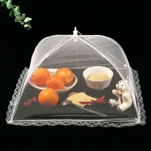 Zenidoo Kitchen <b>Foldable</b> Stackable Eco-Friendly Food Mesh Cover Anti-fly <b>Umbrella</b> Tent Cover Vegetable Fruit Breathable - Product Image 6