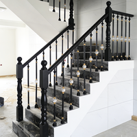 Rampe d'escalier moderne de luxe en cristal, rampe d'escalier en aluminium adaptée aux villas, personnalisable