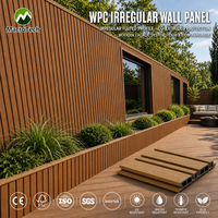 Panneau de revêtement mural extérieur en WPC de couleur personnalisée pour bardage de maison, pavillon de jardin, cour et décoration architecturale