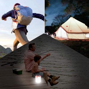 Lanterne de camping solaire à LED rechargeable par USB <span class=keywords><strong>Lampe</strong></span> de tente extérieure <span class=keywords><strong>portable</strong></span> avec éclairage d'urgence suspendu pour barbecue de jardin - Product Image 6