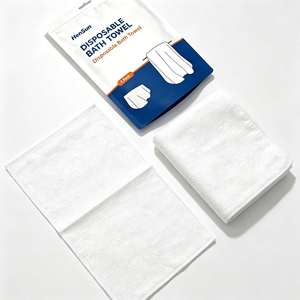 Toallas de baño desechables de gran tamaño, envueltas individualmente, de secado rápido, absorbentes y suaves para viajes, hoteles, spa y salón de belleza. - Product Image 3