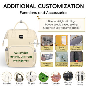 Tas Bayi Multifungsi 2 in 1, Organizer Stroller, Tas Popok, Berkualitas Tinggi, Tahan Air, Tas Gantung untuk Perjalanan - Product Image 5