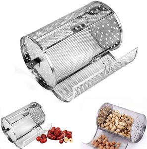 Cesta <span class=keywords><strong>de</strong></span> <span class=keywords><strong>asador</strong></span> <span class=keywords><strong>de</strong></span> acero inoxidable-Torre giratoria <span class=keywords><strong>de</strong></span> 360 ° Freidora <span class=keywords><strong>de</strong></span> aire Parrilla <span class=keywords><strong>Tambor</strong></span> Horno Tostador Resistente a la corrosión para barbacoa <span class=keywords><strong>de</strong></span> carbón - Product Image 3