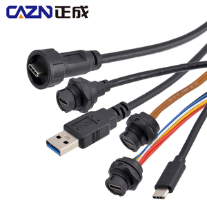 Type-C bayoney nữ sang nữ/PCB ổ cắm phía sau dây điện tử kết nối tỷ lệ nhận dạng hai mặt với nắp bụi - Product Image 1