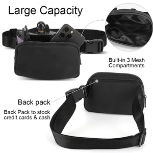 Día DE LA MADRE Fitness regalo B2B cinturones deportivos personalizados Yoga correr teléfono soportes OEM Yoga Fanny Pack cintura Bum Bag para correr gimnasio - Product Image 2